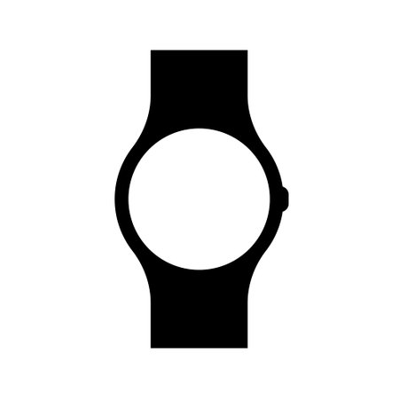 watch icon. Men's hand watches accessory. Classic wrist watch iconのイラスト素材