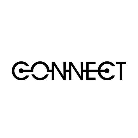 Simple Connect Typography Design. Abstract Logo Design. Modern Connect Design.のイラスト素材
