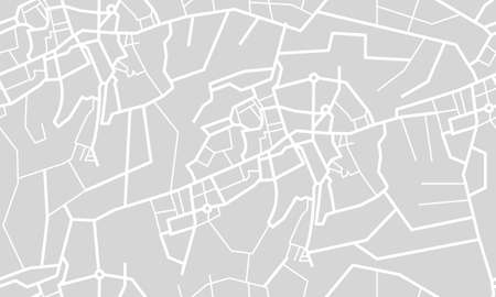 Editable vector street map of town as seamless pattern. Vector illustration.のイラスト素材