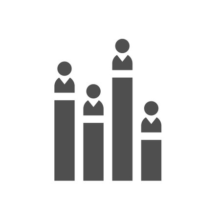 Polling icon on white. Vector logo template design elementのイラスト素材