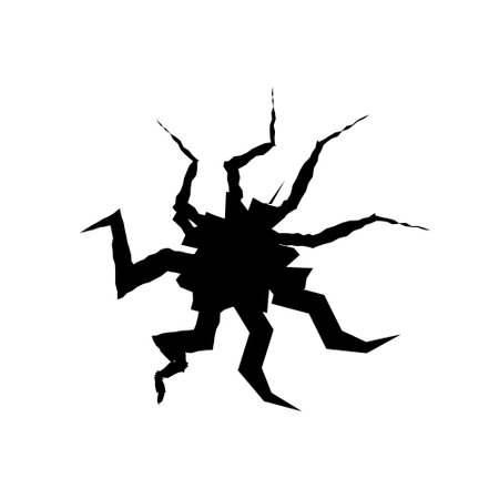 Ground cracks. Earthquake and ground cracks, hole effect, craquelure and damaged wall textureのイラスト素材