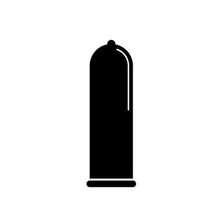 Condom icon flat. Vector illustration symbol and bonus pictogramのイラスト素材