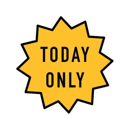 Today only sale symbol. Special offer sign. Best price. Vectorのイラスト素材