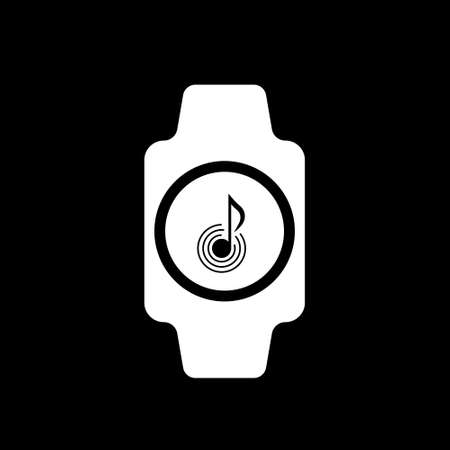 Smart watch. Vector flat style cartoon illustration isolated on white backgroundのイラスト素材
