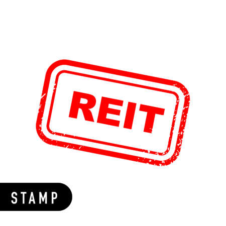 reit square isolated sign on white. Vector. EPS 10のイラスト素材