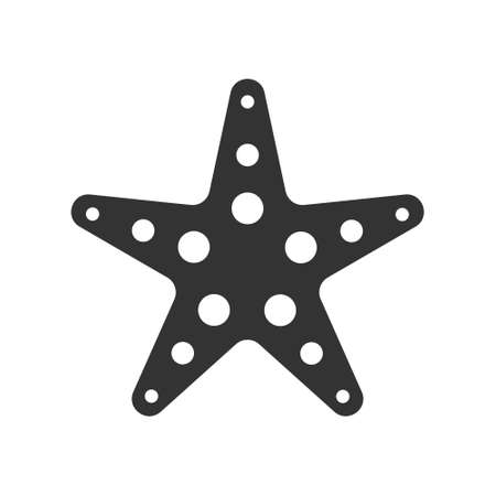 starfish icon on white background. vector illustration. eps10のイラスト素材