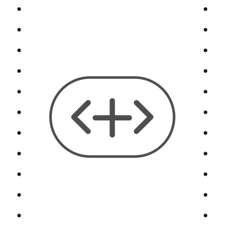 Outline more vector icon. More illustration for web, mobile apps, design. More vector symbol.のイラスト素材