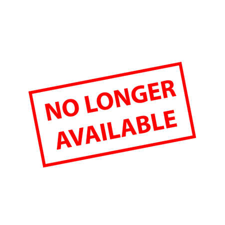 red stamp no longer available. Vector signのイラスト素材