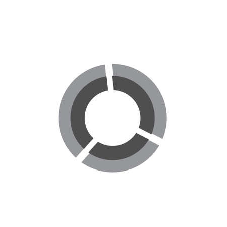 diagram data vector icon on white backgroundのイラスト素材