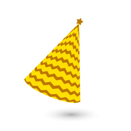Birthday hat vector with colorful patterns as elements.のイラスト素材