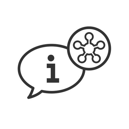 Stay informed icon. Thin linear stay informed outline icon isolated on white background from Coronavirus Prevention collection.のイラスト素材