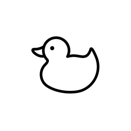 Duck icon on white background. Stock vectorのイラスト素材
