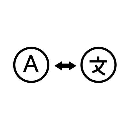 translation icon isolated. sign symbol vector illustrationのイラスト素材