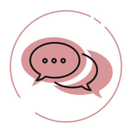 Message bubble. Bubble template. Speech bubble. Chat sign.のイラスト素材