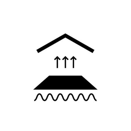 Under floor Heating system icon. Clipart image isolated on white backgroundのイラスト素材