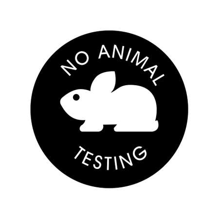 No animals testing sign icon on white background. Stock vectorのイラスト素材