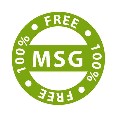 Mono sodium glutamate label sign, vector illustration.のイラスト素材