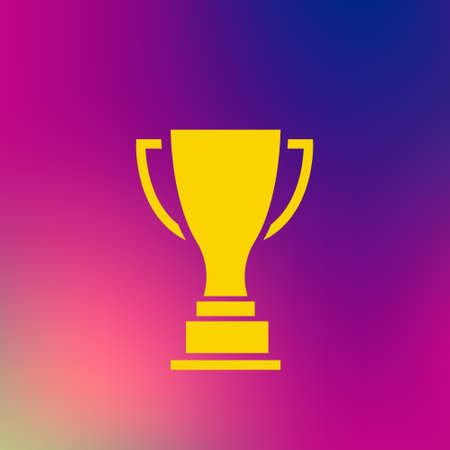 Awards icon on black background. Vector illustrationのイラスト素材