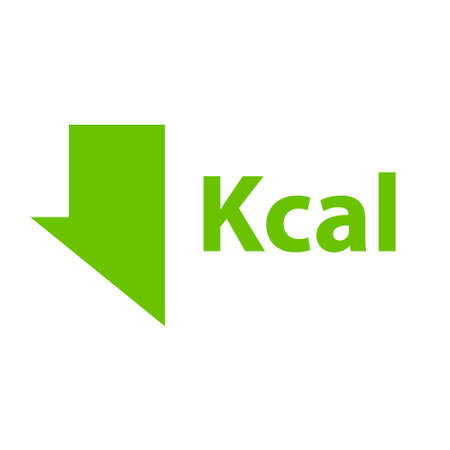 Calories reduction icon. Low kilocalories graphics sign.のイラスト素材