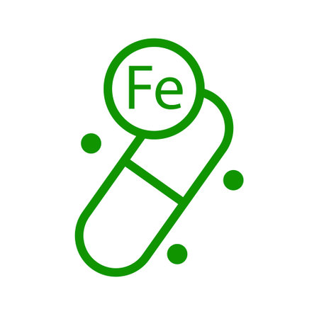 Vitamin Fe green icon. Element of vitamin icon. Vectorのイラスト素材