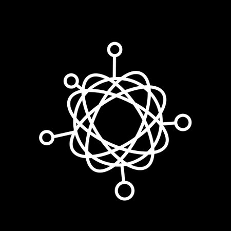 Simple line icon to represent the Internet of Things (IoT) concept.のイラスト素材