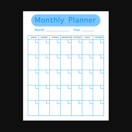 Set of minimalist planners. Daily, weekly, monthly planner template.のイラスト素材