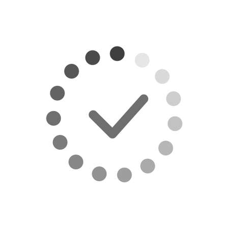 Icon process update software. Symbol update isolated on white background. Vector illustrationのイラスト素材