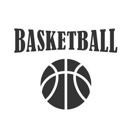 basketball icon vector on white background. Basketball logoのイラスト素材