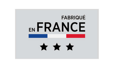 Made in France, in the French language. Vector labelのイラスト素材