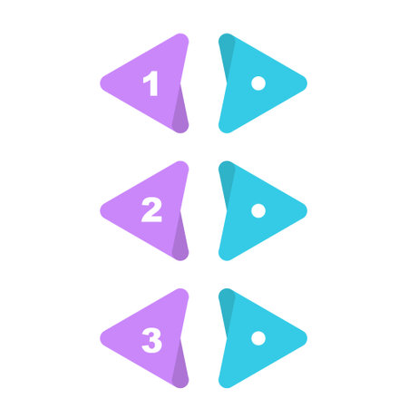 Set of Vector circle arrows infographic on white backgroundのイラスト素材