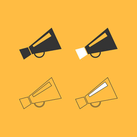 Set of Loudspeaker vector icon. Grpahic design element. stock iconのイラスト素材