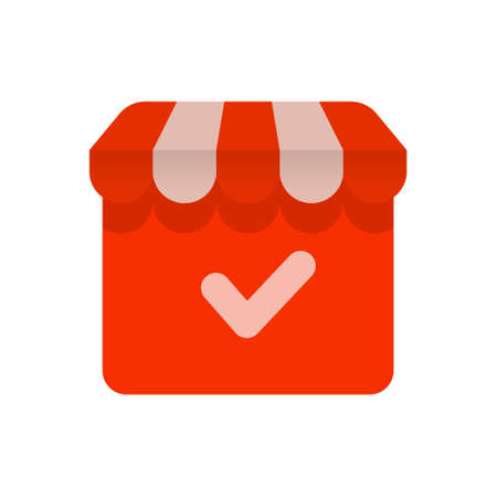 Mockup shop and check. Template  image. vector illustration.のイラスト素材