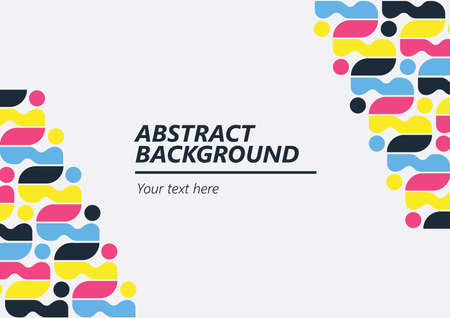 Abstract colorful batik pattern. Javanese ornament background for wallpaper, poster design, card design, book cover, or other publications.のイラスト素材