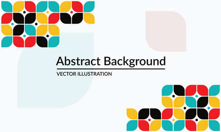 Abstract background with diagonally rounded angle shapes patterns using bright colorのイラスト素材