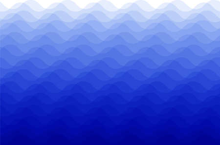Abstract design background of blue sea or ocean waves. Simple vector Illustration.