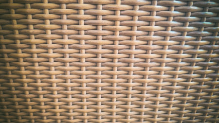 Wicker rattan texture background for interior and exterior design business.