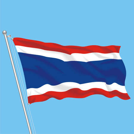 Developing flag of Thailandのイラスト素材
