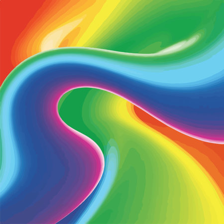 Vibrant rainbow gradient background illustrationのイラスト素材