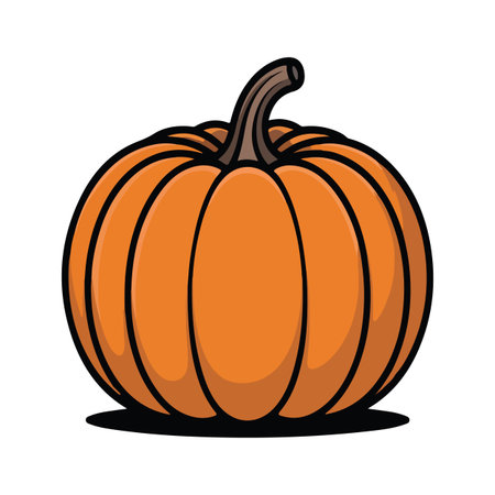 Pumpkin illustration perfect for Halloween and autumn decorations and designsのイラスト素材