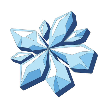 Abstract glacial crystal pattern illustrationのイラスト素材