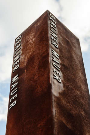 Berlin wall monument at Potsdamer Platz in Berlinのeditorial素材