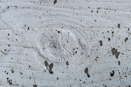 Wall stamp in concrete  construction, gnarl and wood like pattern after shuttering was removedの写真素材