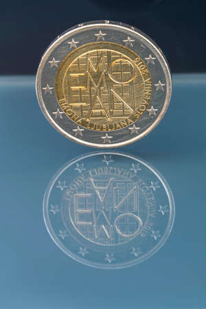 Commemorative 2 EUR coin issued to celebrate the 2000 yrs since capital of Slovenia was first...