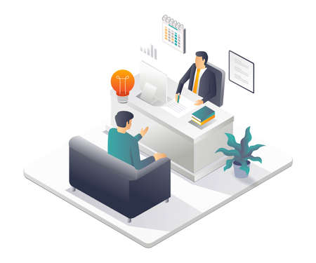 Request signature and approval from superiorsのイラスト素材