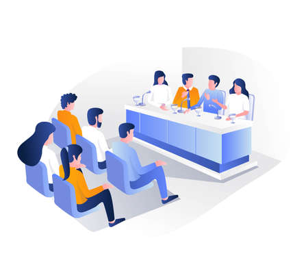 Public meetings and conferencesのイラスト素材