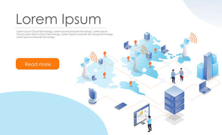 World wifi network locationのイラスト素材