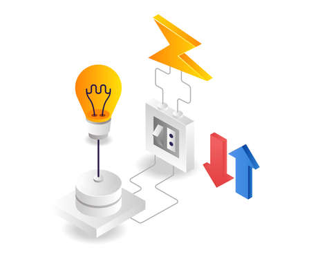 Electric power circulationのイラスト素材