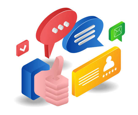 Get the best reviews and commentsのイラスト素材