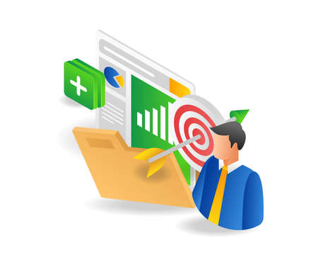 Business people targetのイラスト素材