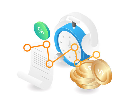 Business plan reminder timeのイラスト素材